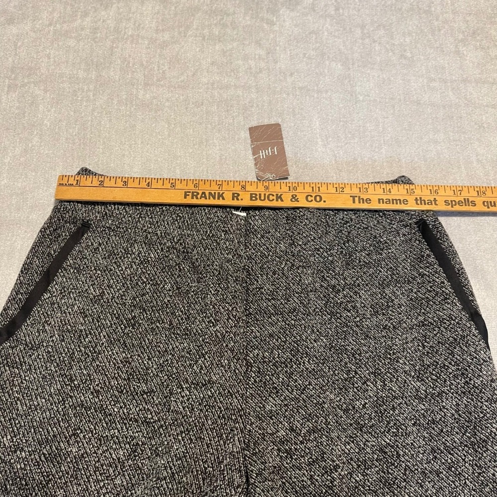 NEW J Jill Fit Black Gray Tweed Cuffed Ankle‎ Pants Stretchy Women's Size Small - Picture 9 of 12